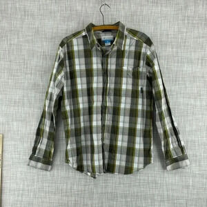Columbia Shirt Long Sleeve Button Down Mens L plaid 1373